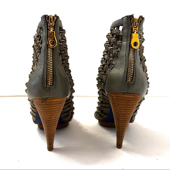 Charlie My Love Grey ATM Leather Bootie B19/15 - Picture 5 of 12